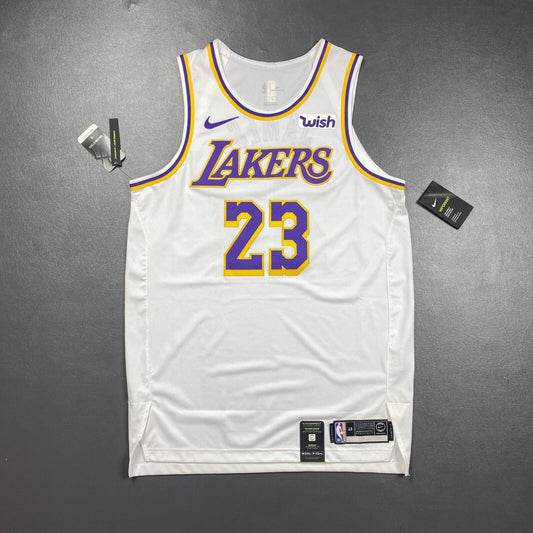 100% Authentic Lebron James Nike Association Lakers Jersey Size 48 L Wish Patch