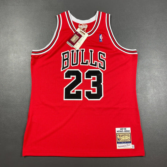 100% Authentic Michael Jordan Mitchell Ness 87 88 Bulls Jersey Size 48 XL Mens