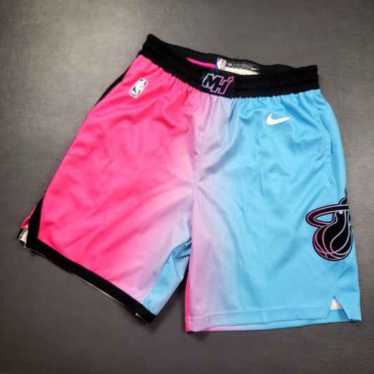 100% Authentic Nike Miami Heat Vice City Edition Shorts Size 38 L Mens