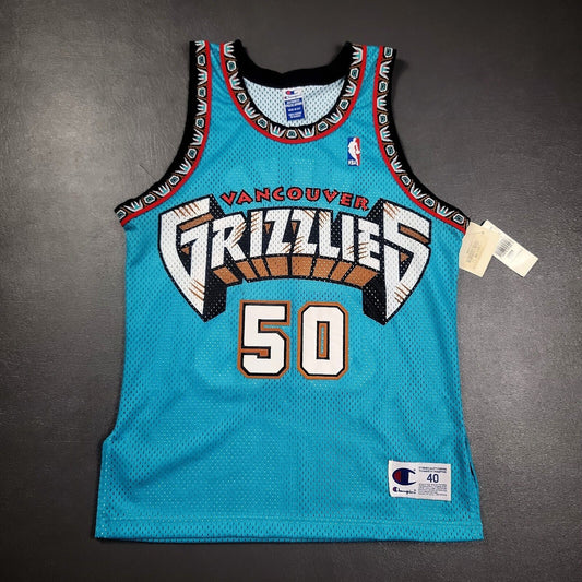 100% Authentic Bryant Reeves Vintage Champion Grizzlies Jersey 40 M Mens
