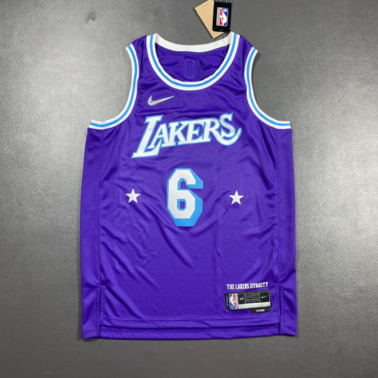 100% Authentic Lebron James Nike NBA 75th Lakers Mixtape City Jersey Size 48 L