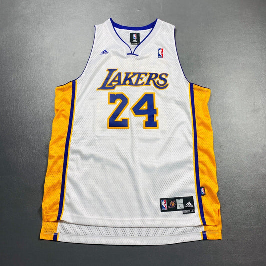 100% Authentic Kobe Bryant Adidas Los Angeles Lakers Swingman Jersey Size L Mens