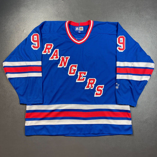 100% Authentic Wayne Gretzky Vintage Starter Rangers Jersey Size 2XL Stitched