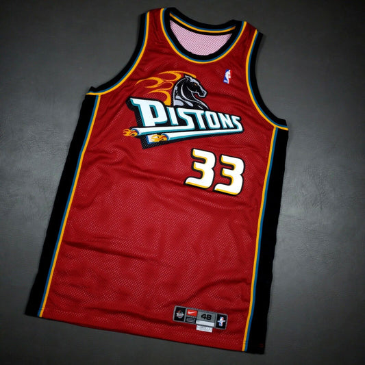 100% Authentic Grant Hill Vintage Nike 99 00 Detroit Pistons Pro Cut Game Jersey
