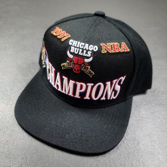 100% Authentic Chicago Bulls Mitchell Ness 1997 NBA Champions Snapback Hat Cap