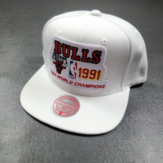 100% Authentic Chicago Bulls Mitchell Ness 1991 NBA Champions Snapback Hat Cap