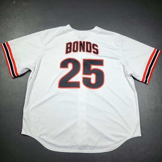100% Authentic Barry Bonds Nike San Francisco Giants Cooperstown Jersey Size 3XL