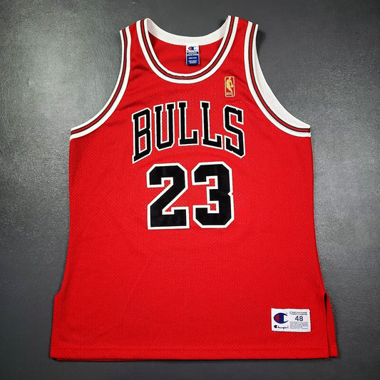 100% Authentic Michael Jordan Vintage Champion 96 97 Bulls Jersey Size 48 XL L