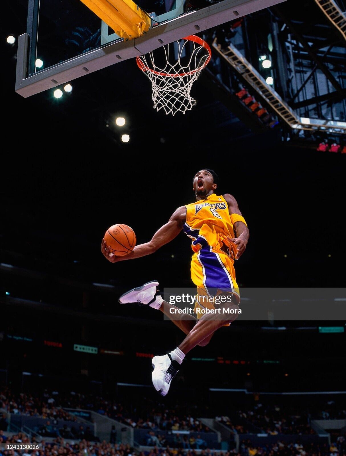 100% Authentic Kobe Bryant Nike 00 01 Los Angeles Lakers Pro Cut Jersey 46+4