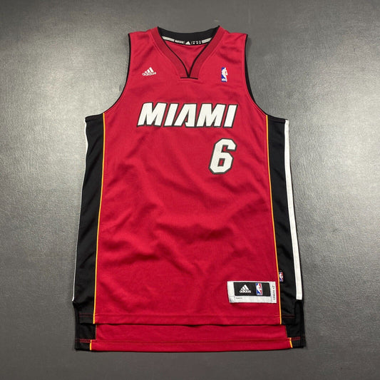 100% Authentic Lebron James Adidas Miami Heat Swingman Jersey Size M Mens