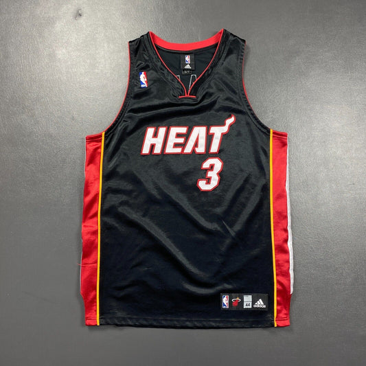 100% Authentic Dwyane Wade Adidas Miami Heat Jersey Size 44 L XL Mens