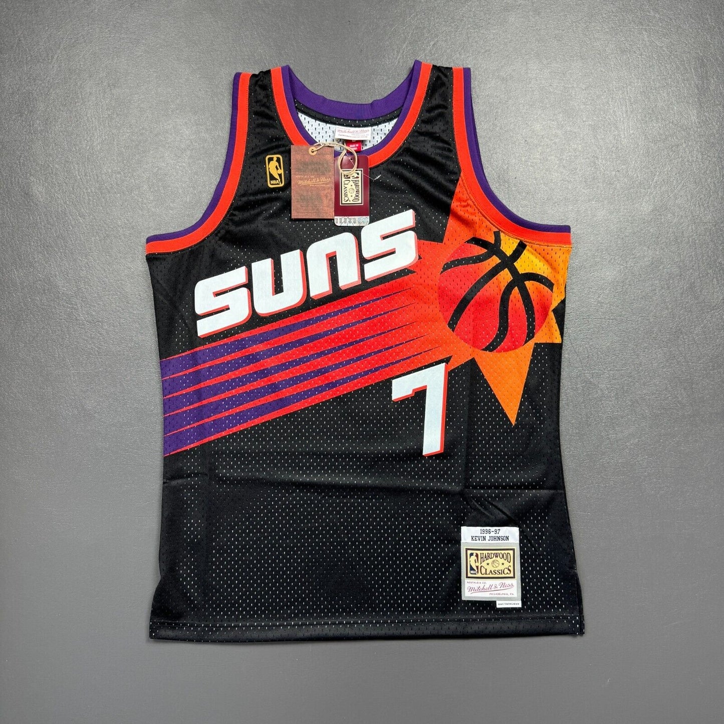 100% Authentic Kevin Johnson Mitchell Ness 96 97 Phoenix Suns Jersey Size L 44