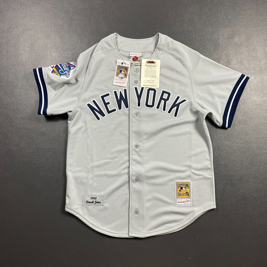 100% Authentic Derek Jeter Mitchell Ness 1998 World Series Yankees Jersey 52 2XL