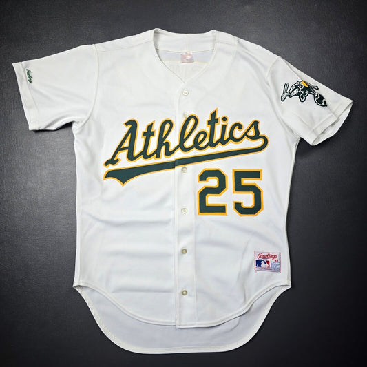 100% Authentic Mark McGwire Vintage Rawlings Oakland Athletics Jersey Size 44 L