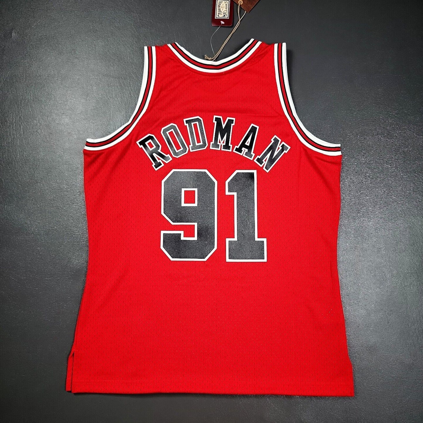 100% Authentic Dennis Rodman Mitchell Ness 97 98 Bulls Jersey Size S 36 Mens