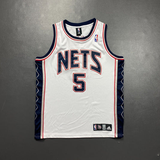 100% Authentic Jason Kidd Vintage Adidas New Jersey Nets Jersey Size 44 L XL Men