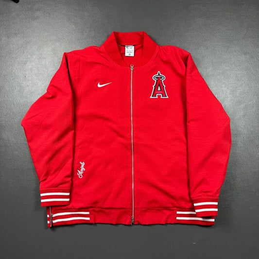 100% Authentic Nike Anaheim Los Angeles Angels Jacket Size 3XL Mens