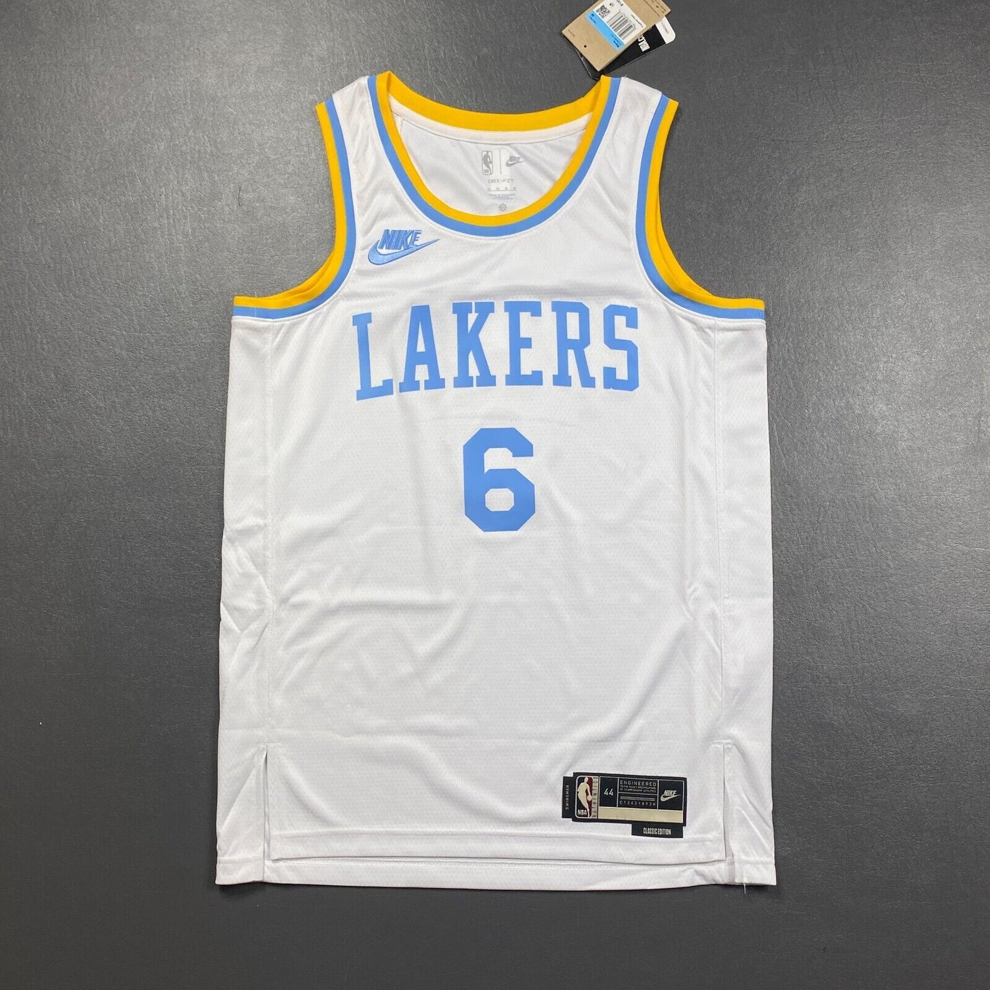 100% Authentic Lebron James Nike Lakers Classic Swingman Jersey Size 44 M Mens