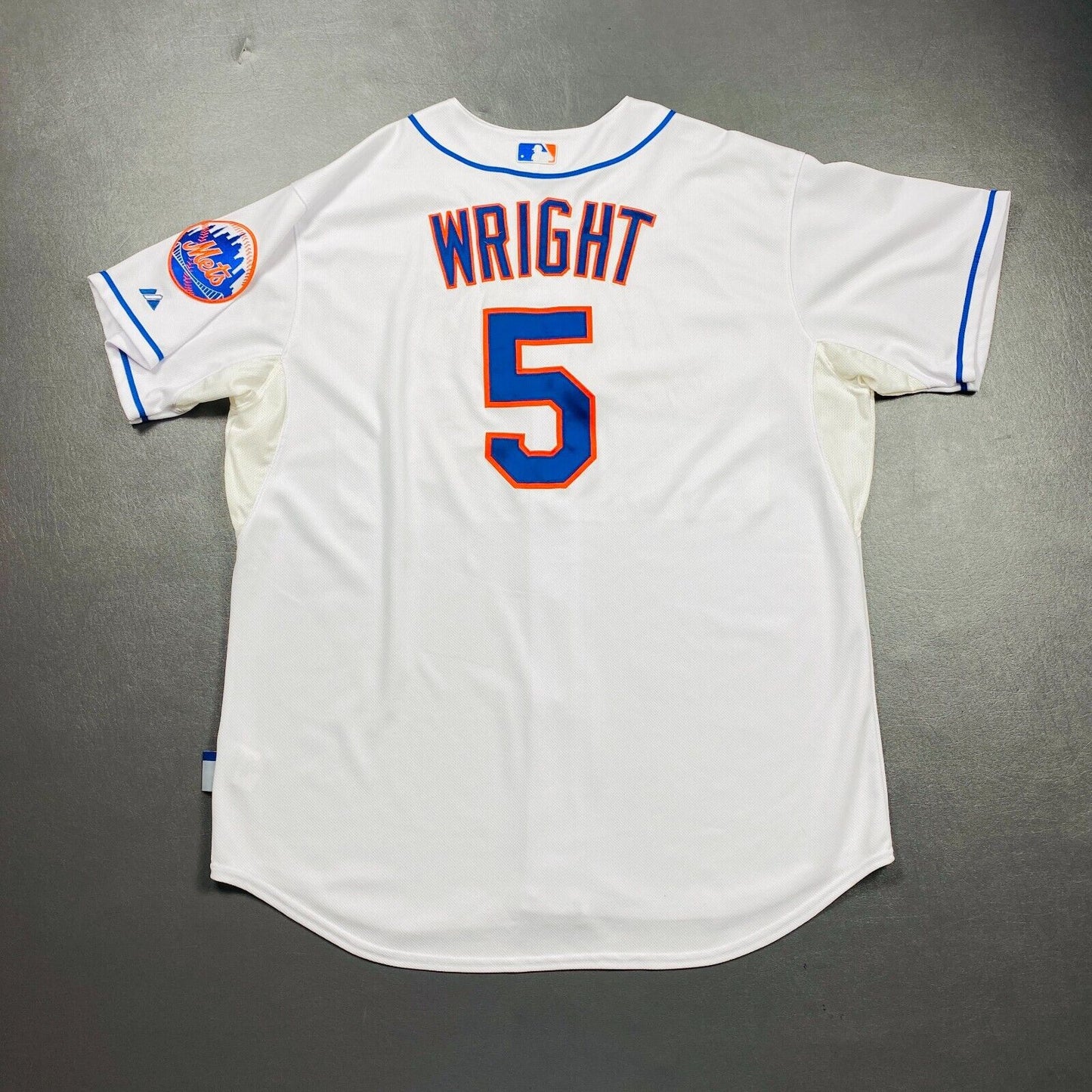 100% Authentic David Wright Majestic New York Mets Jersey Size 56 Mens