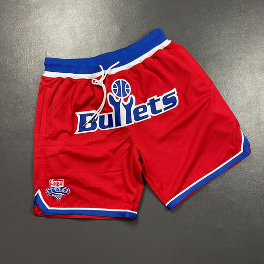 100% Authentic 93 94 Washington Bullets Just Don Mitchell & Ness Shorts Size XL