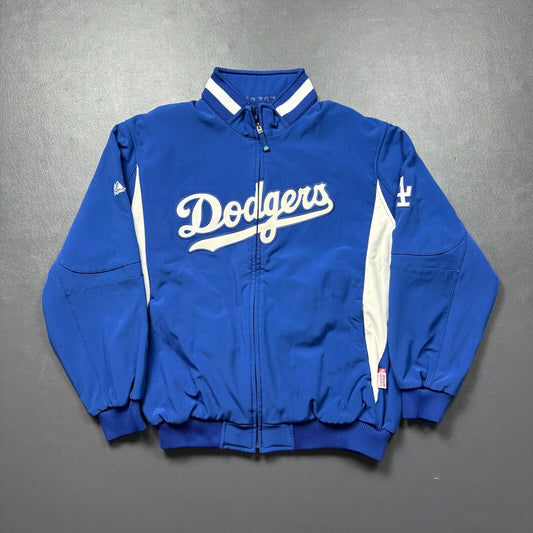 100% Authentic Vintage Majestic Los Angeles Dodgers Jacket Size 2XL Mens