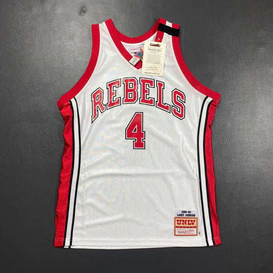 100% Authentic Larry Johnson Mitchell & Ness 89 90 UNLV Rebels Jersey Size 44 L