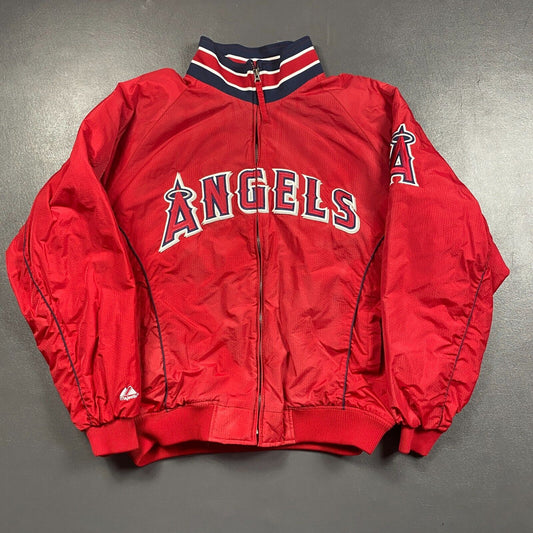 100% Authentic Vintage Majestic Anaheim Los Angeles Angels Jacket Size 2XL Mens