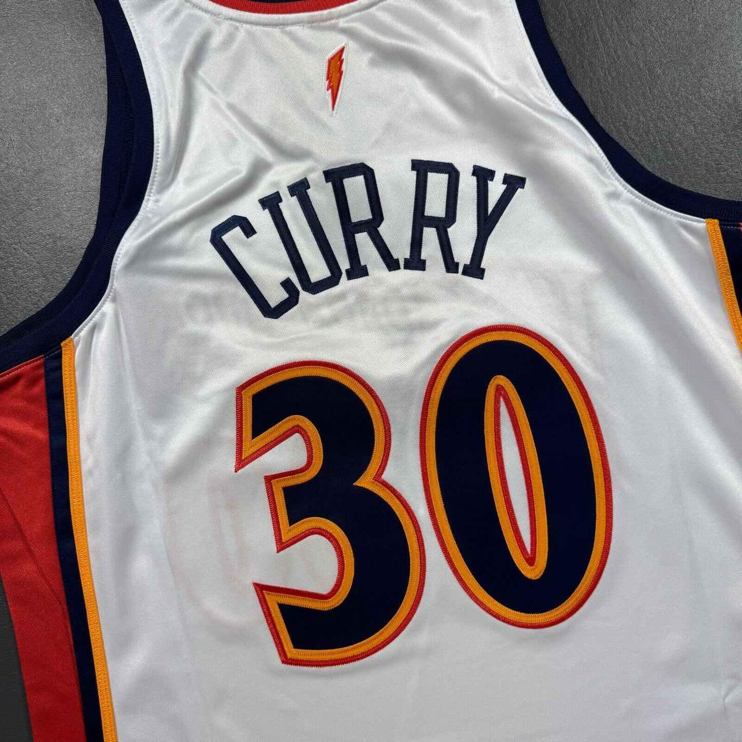 100% Authentic Stephen Curry Mitchell & Ness 09 10 Warriors Jersey Size 48 XL