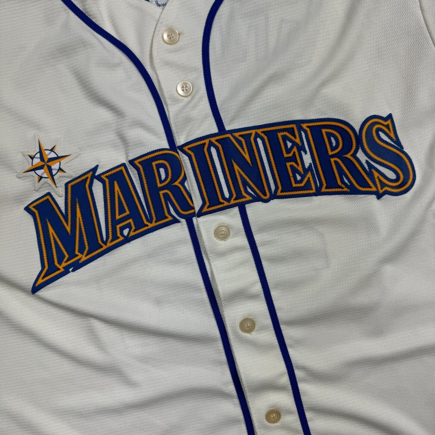 100% Authentic Ken Griffey Jr Majestic Seattle Mariners Jersey Size XL 48 Mens