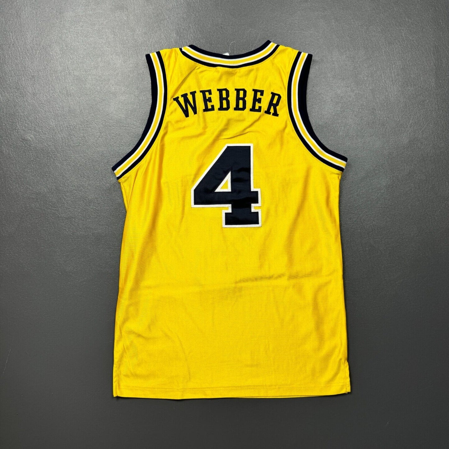 100% Authentic Chris Webber Vintage Nike 91 92 Wolverines Jersey Size 40 M Mens