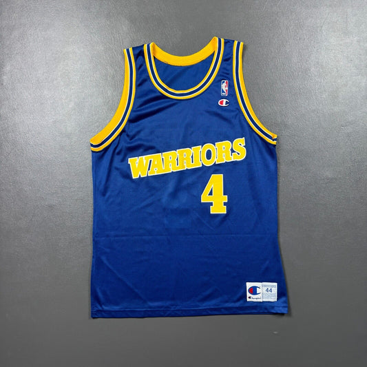 100% Authentic Chris Webber Vintage Champion Warriors Jersey Size 44 M L Mens