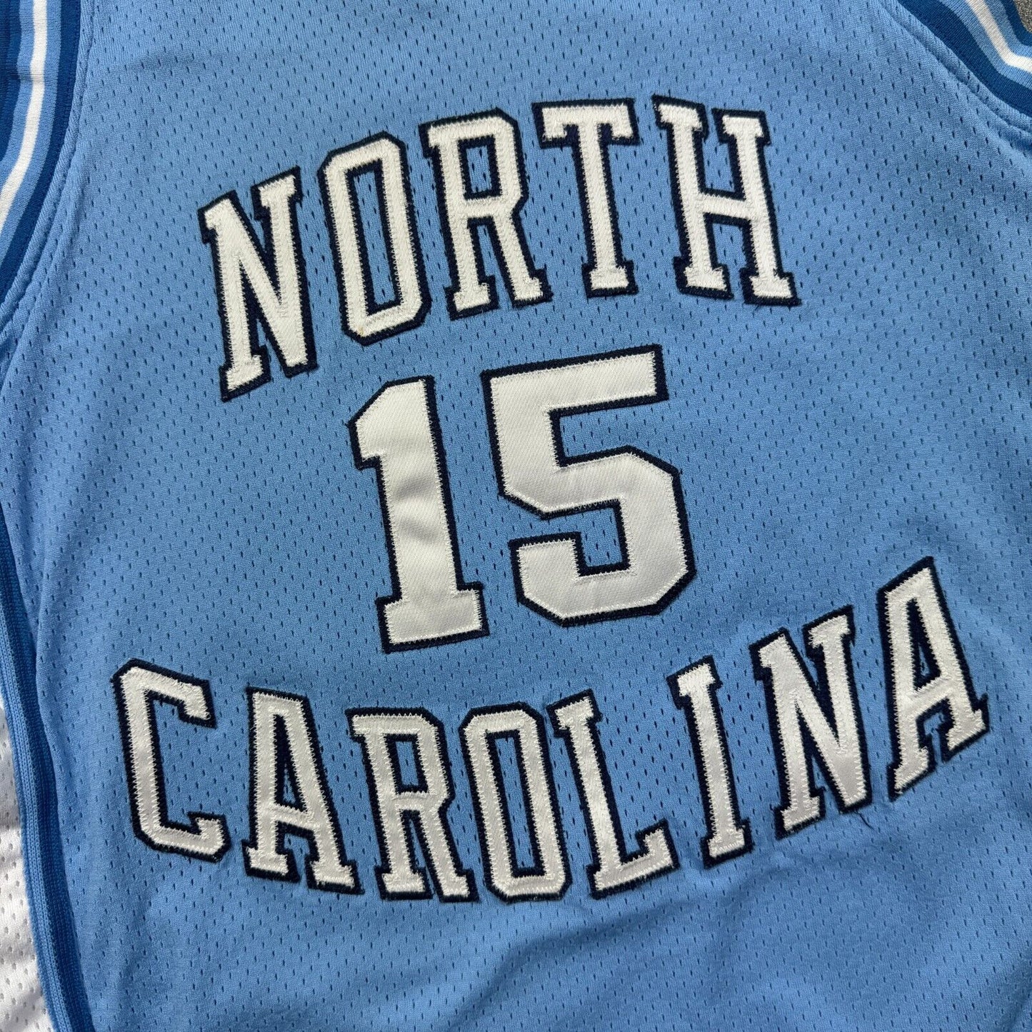 100% Authentic Vince Carter Vintage Nike UNC Tar Heels Jersey Size 44 L Mens