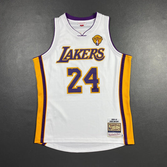 100% Authentic Kobe Bryant Mitchell & Ness 09 10 Finals Lakers Jersey Size 44 L