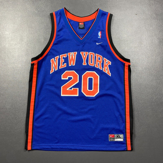 100% Authentic Allan Houston Vintage Nike NY Knicks Jersey Size XL 48 Mens