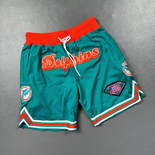 100% Authentic Just Don x Mitchell & Ness Miami Dolphins Shorts Size L 44 Mens