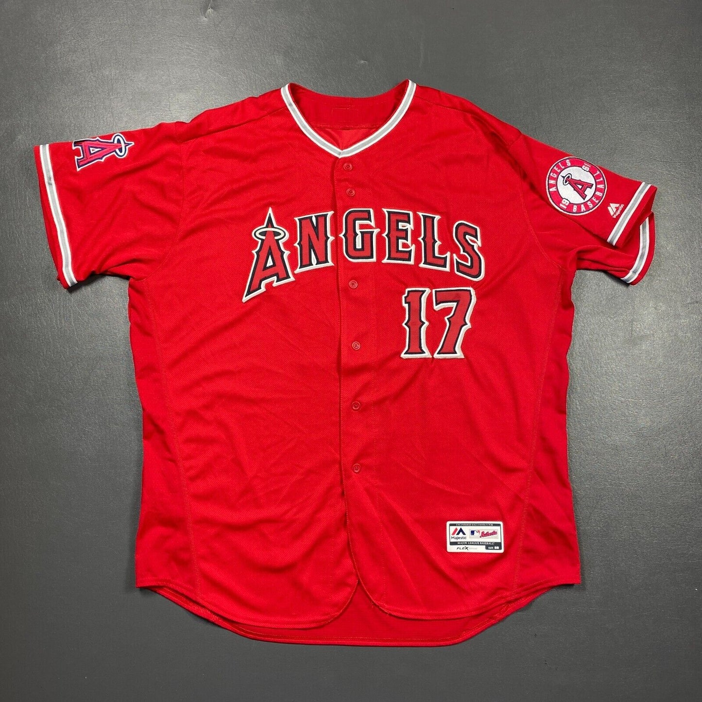 100% Authentic Shohei Ohtani Majestic Flex Base Los Angeles Angels Jersey 56 3XL