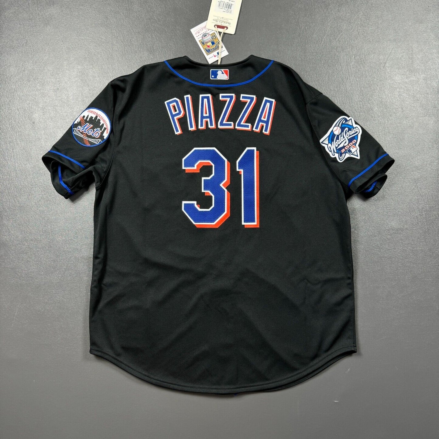 100% Authentic Mike Piazza Mitchell Ness 2000 NY Mets Jersey Size 52 2XL *READ*