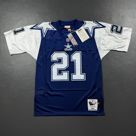 100% Authentic Deion Sander Mitchell & Ness 1995 Cowboys Jersey Size 56 3XL Mens