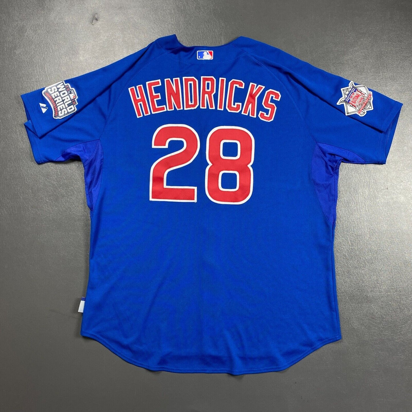 100% Authentic Kyle Hendricks 2016 Chicago Cubs Vintage Majestic Jersey 56 3XL