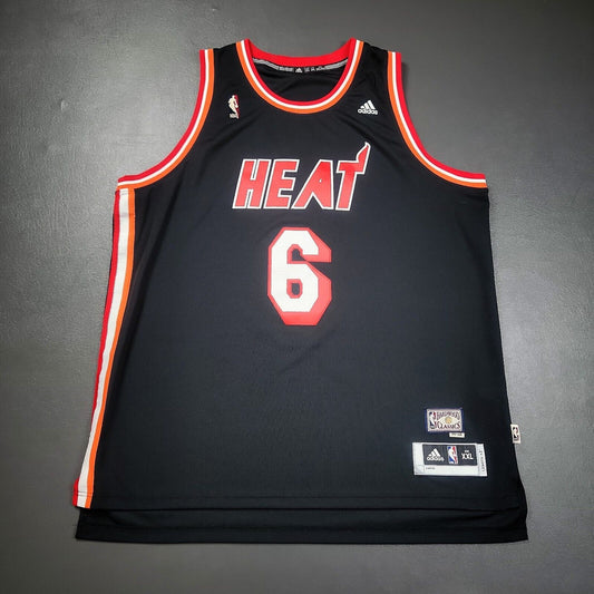 100% Authentic Lebron James Adidas Miami Heat HWC Nights Jersey Size 2XL Mens