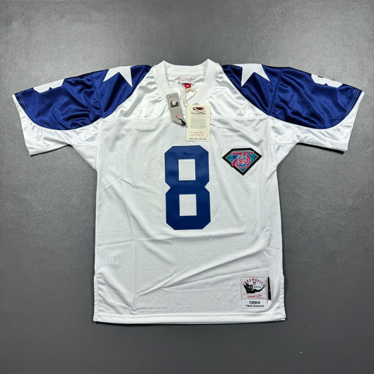 100% Authentic Troy Aikman Mitchell & Ness 1994 Cowboys Jersey Size 56 3XL Mens