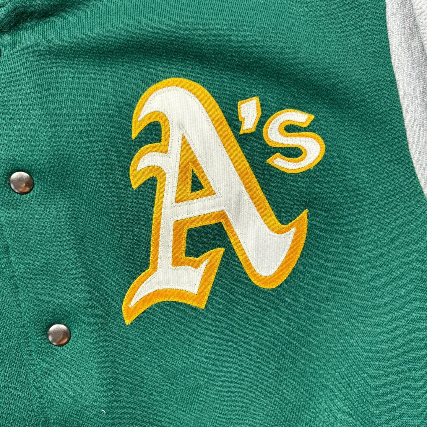 100% Authentic Oakland Athletics Vintage Majestic Jacket Size L Mens