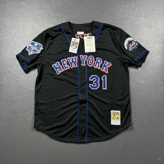 100% Authentic Mike Piazza Mitchell Ness 2000 NY Mets Jersey Size 52 2XL *READ*