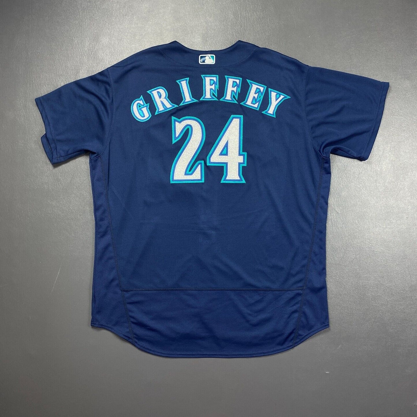 100% Authentic Ken Griffey Jr Majestic Seattle Mariners Flex Base Jersey Size 56