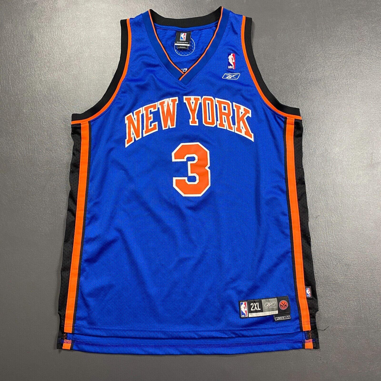 Authentic Reeboks Knicks Jersey good Marbury