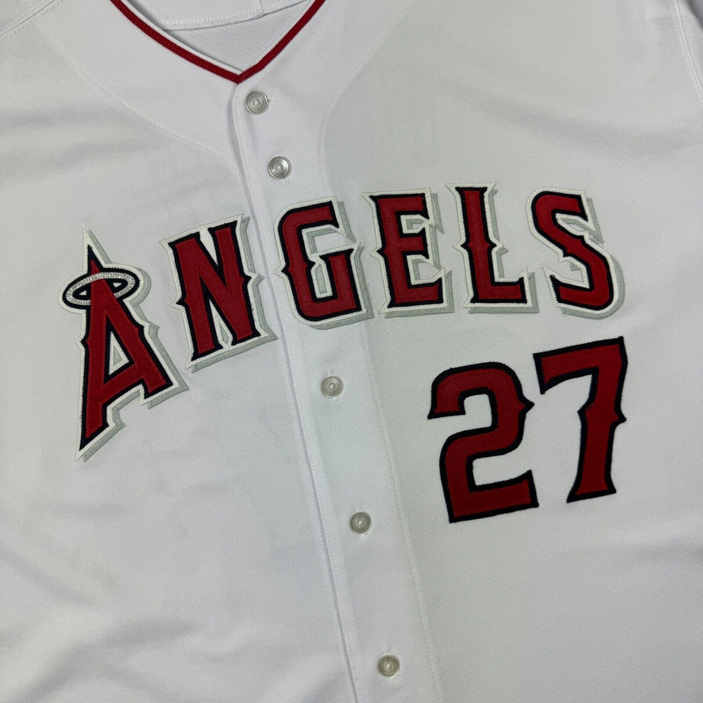 100% Authentic Mike Trout Vintage Majestic Los Angeles Angels Jersey Size 56 3XL