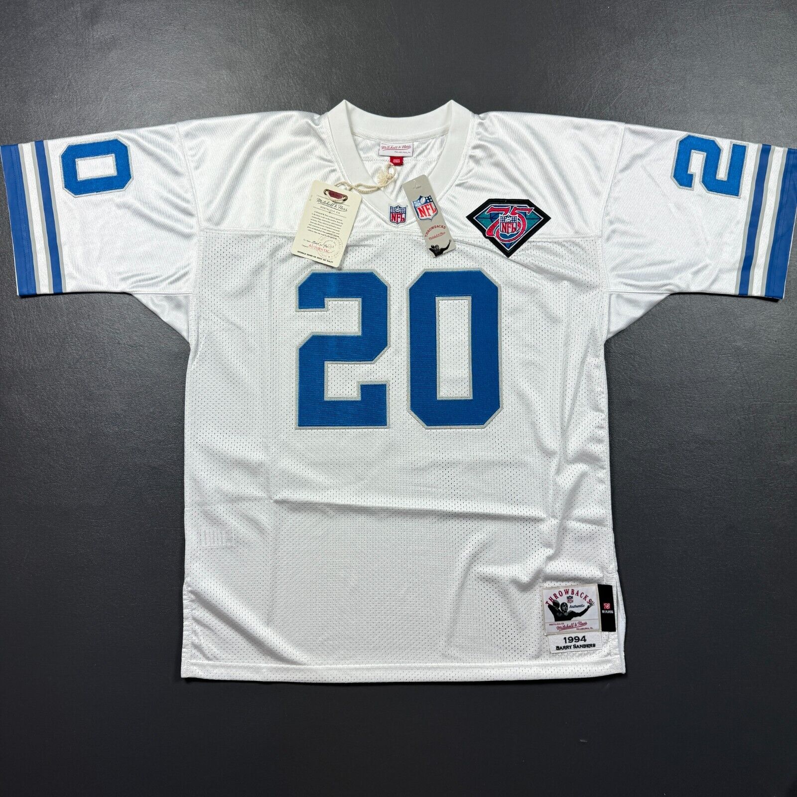 Large 44 Barry store Sanders Detroit Lions 1996 Mitchell & Ness LEGACY Jersey NFL L