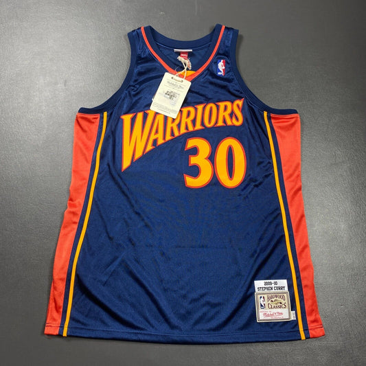 100% Authentic Stephen Curry Mitchell Ness 09 10 Warriors Jersey Size 48 XL Mens