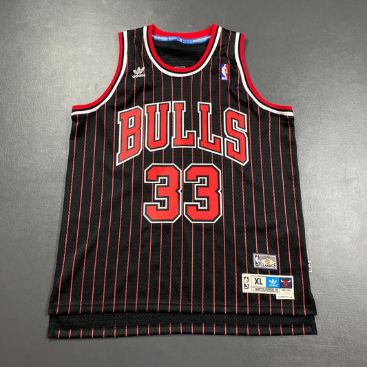 100% Authentic Scottie Pippen Adidas 95 96 Chicago Bulls Swingman Size XL Mens