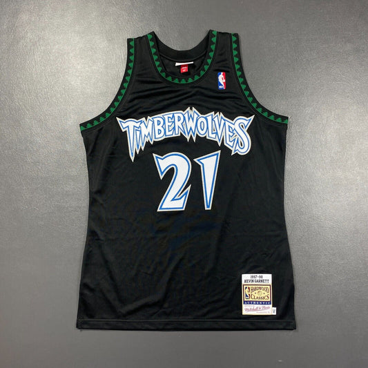 100% Authentic Kevin Garnett Mitchell & Ness 97 98 Wolves Jersey Size L 44 Mens